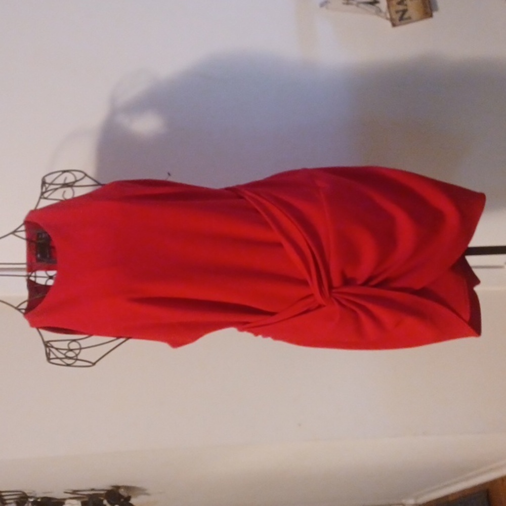ASOS Red Sleeveless Twist-Knot Mini Dress